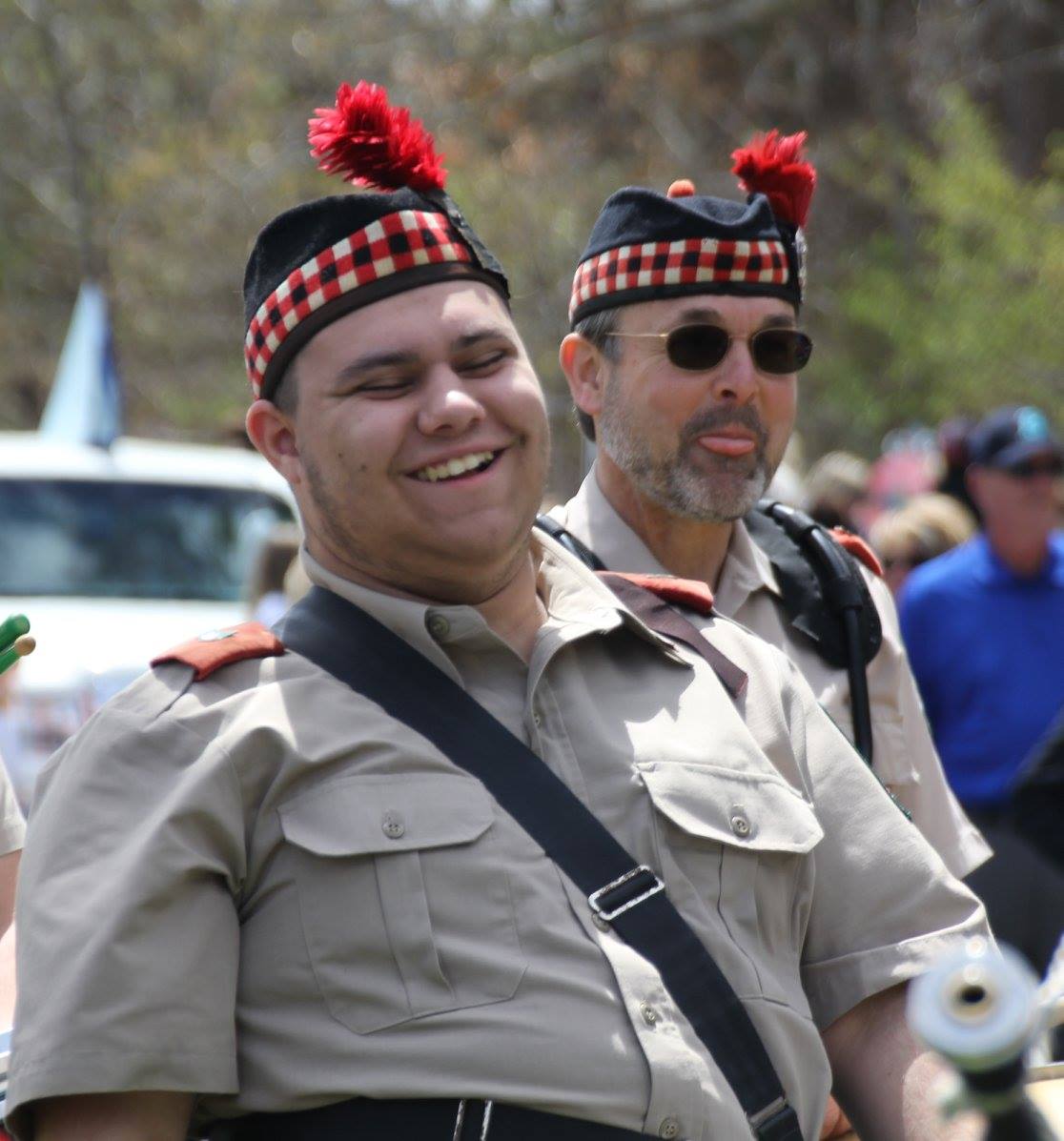 Learning the bagpipes and drums is hard work, but it's a labor of love